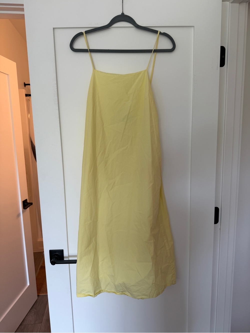 Anthropologie Lemon Yellow Slip Dress